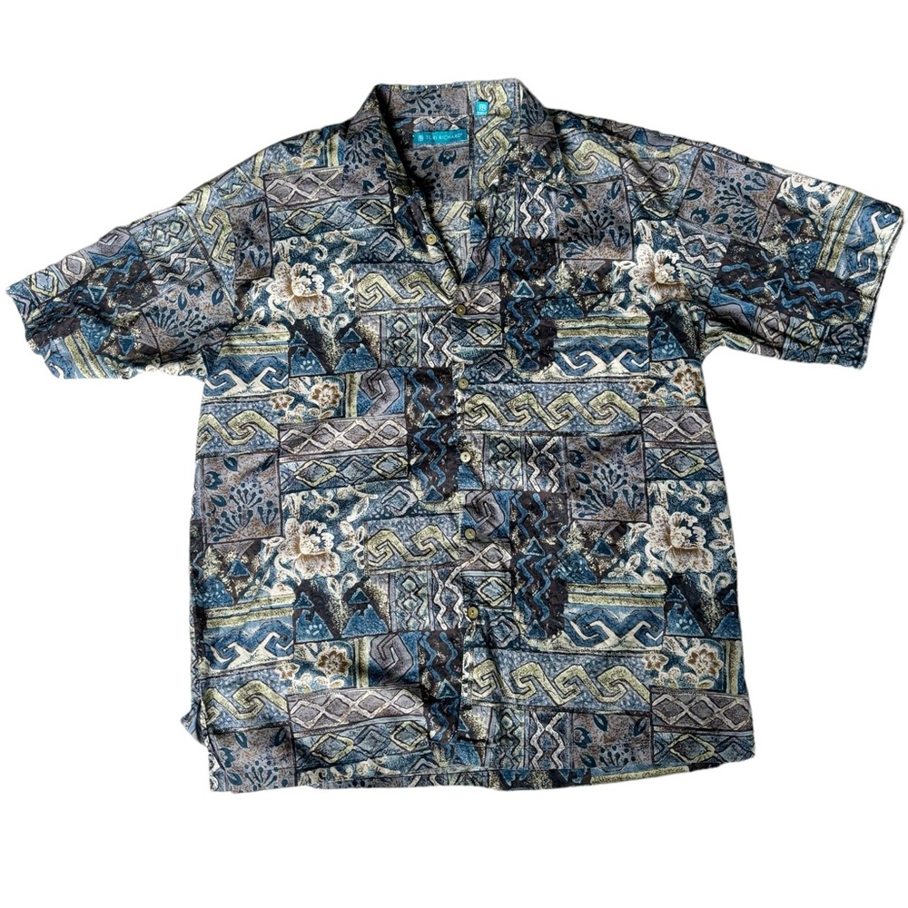 Tori Richard Hawaiian short sleeve button down shirt | size large